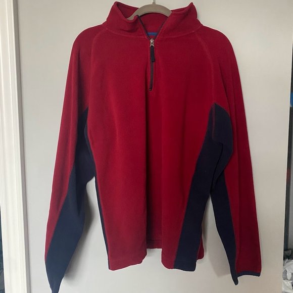 Red Quarter Zip Sweater - Picture 2 of 2